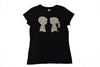 Boy Meets Girl® Glitter 'n' Grit Silver Logo Tee