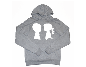 BOY MEETS GIRL® Grey Unisex Coco Pullover Hoodie