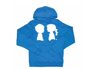 BOY MEETS GIRL® Blue Unisex Coco Pullover Hoodie