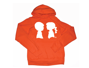 BOY MEETS GIRL® Orange Unisex Coco Pullover Hoodie