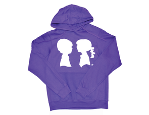 BOY MEETS GIRL® Purple Unisex Coco Pullover Hoodie