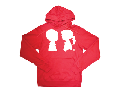 BOY MEETS GIRL® Red Unisex Coco Pullover Hoodie
