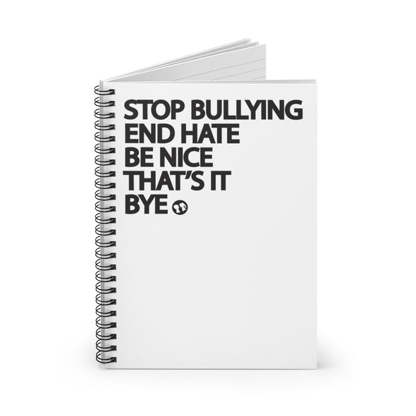 BOY MEETS GIRL® Stop Bullying, End Hate  Notebook