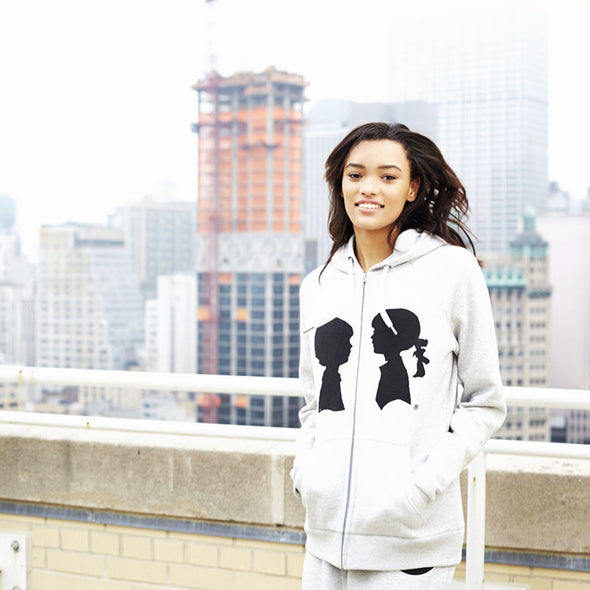 BOY MEETS GIRL® Heather Grey Coco Logo Hoodie (SOLD OUT)