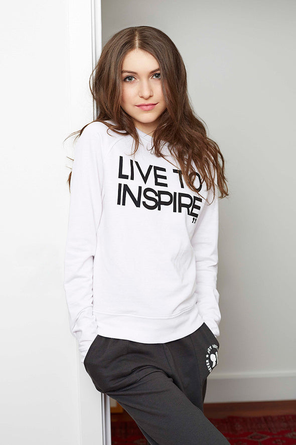 Live To Inspire Crop Sweatshirt